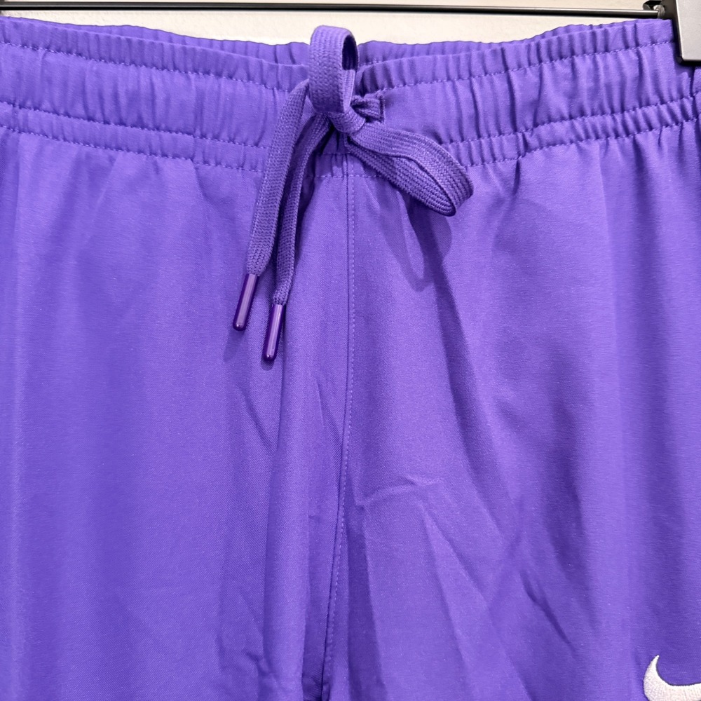 NEW Nike Womens Dri-FIT Football Training Pants Purple Snap Cuffs Size M - Picture 4 of 9